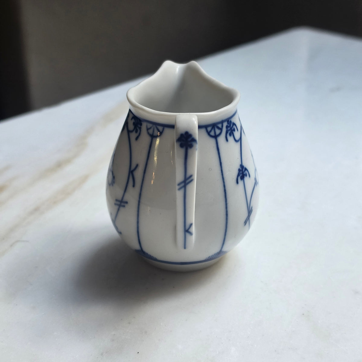 Vintage Winterling Porzellan-Milchkännchen – Blaues Zwiebelmuster - Indisch Blau