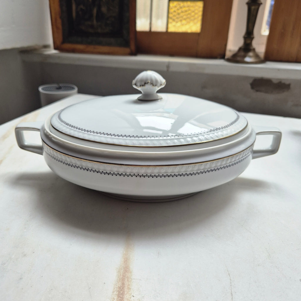 Silesia - Suppenterrine mit Deckel - Vintage Porzellan - oval