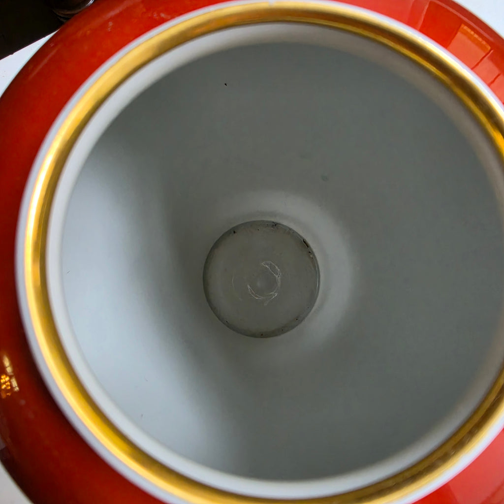 Edle Vintage Porzellan-Vase von Wallendorf – Goldrelief & Handgemalt (DDR)