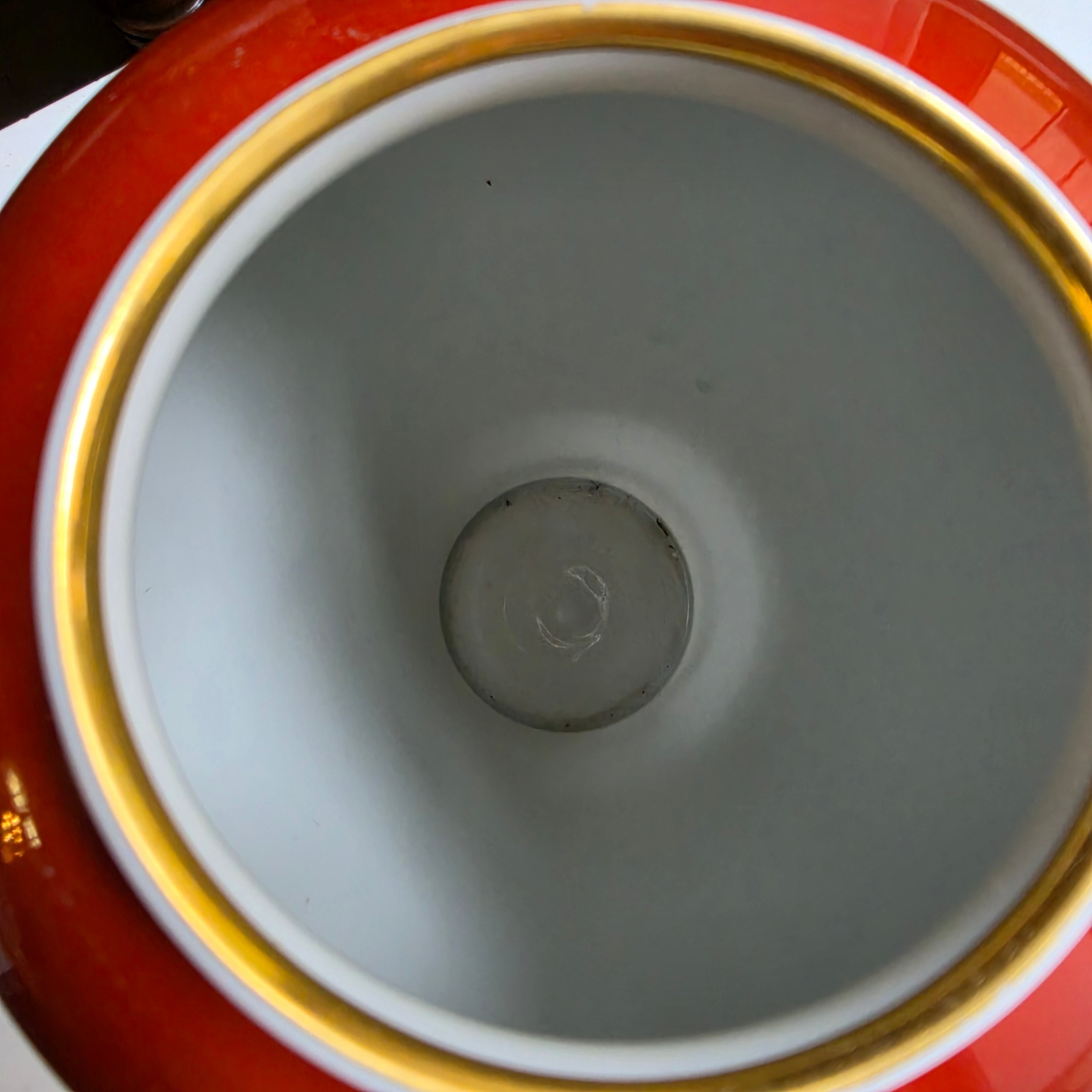 Edle Vintage Porzellan-Vase von Wallendorf – Goldrelief & Handgemalt (DDR)