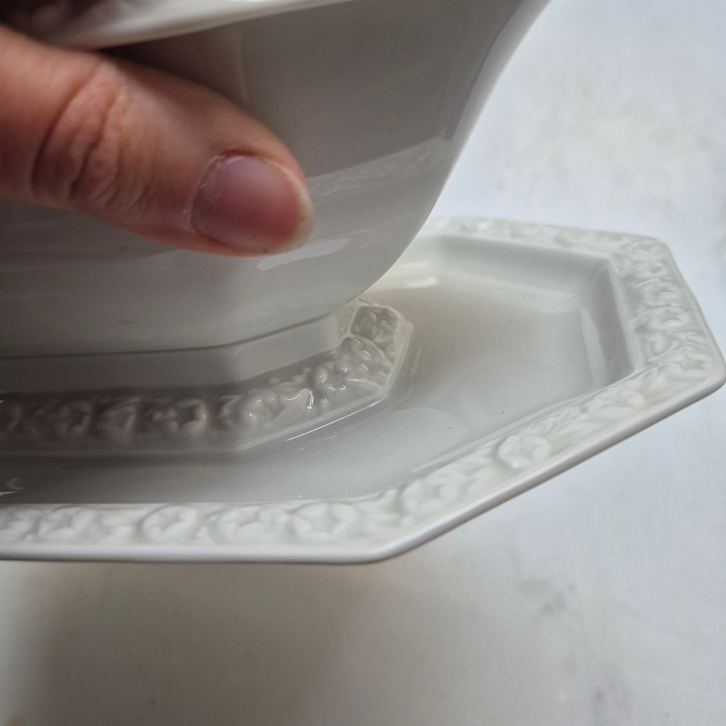 Antike Sauciere Schüssel Porzellan Rosenthal Maria weiß