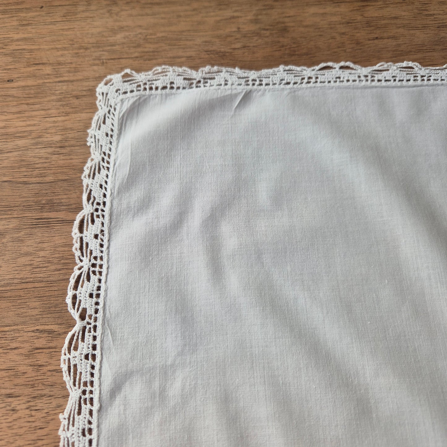 Vintage Serviette Stoff Einstecktuch 29x29cm Baumwolle (leichter Fleck)