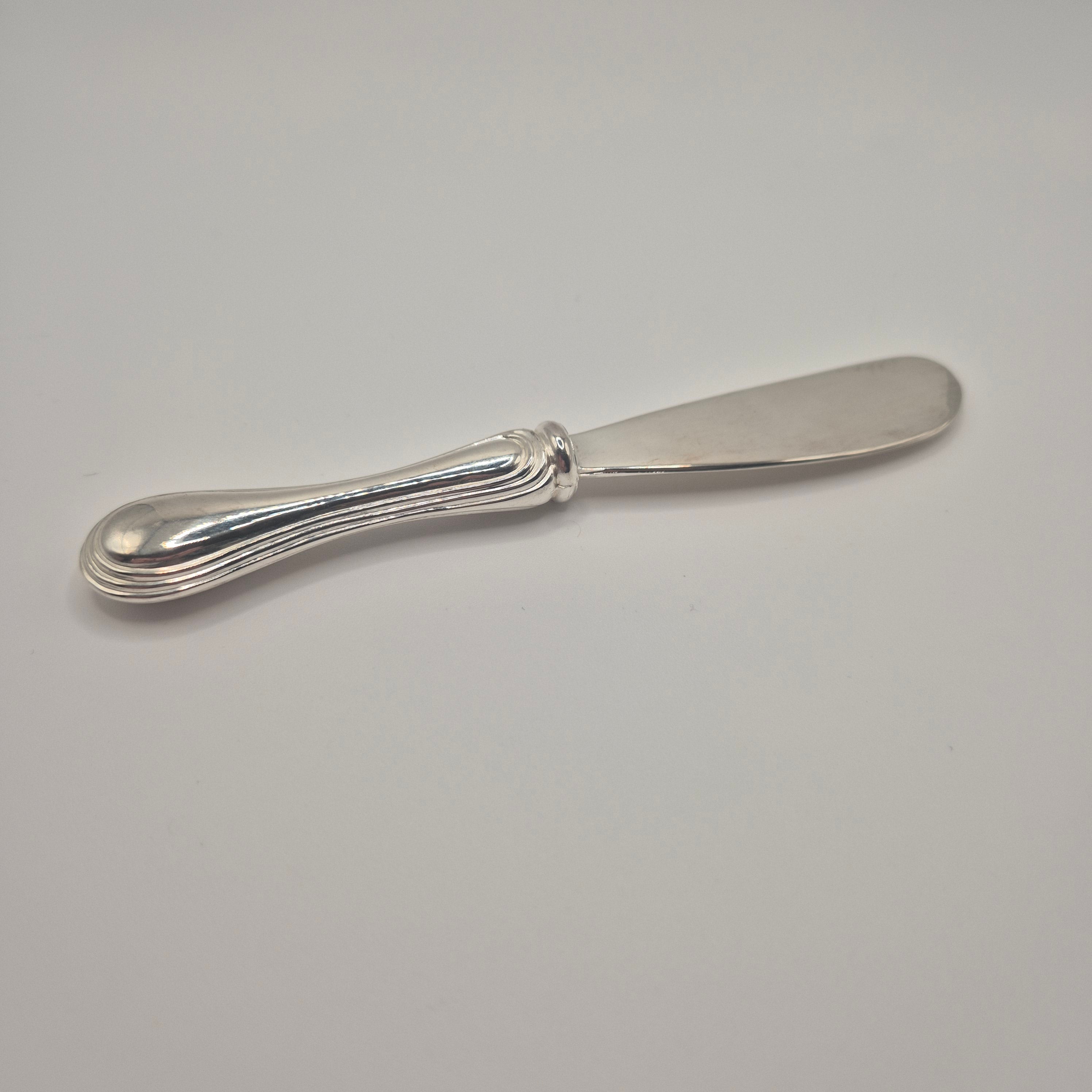 Klassisches Vintage Buttermesser – Versilbert / Hochglanz