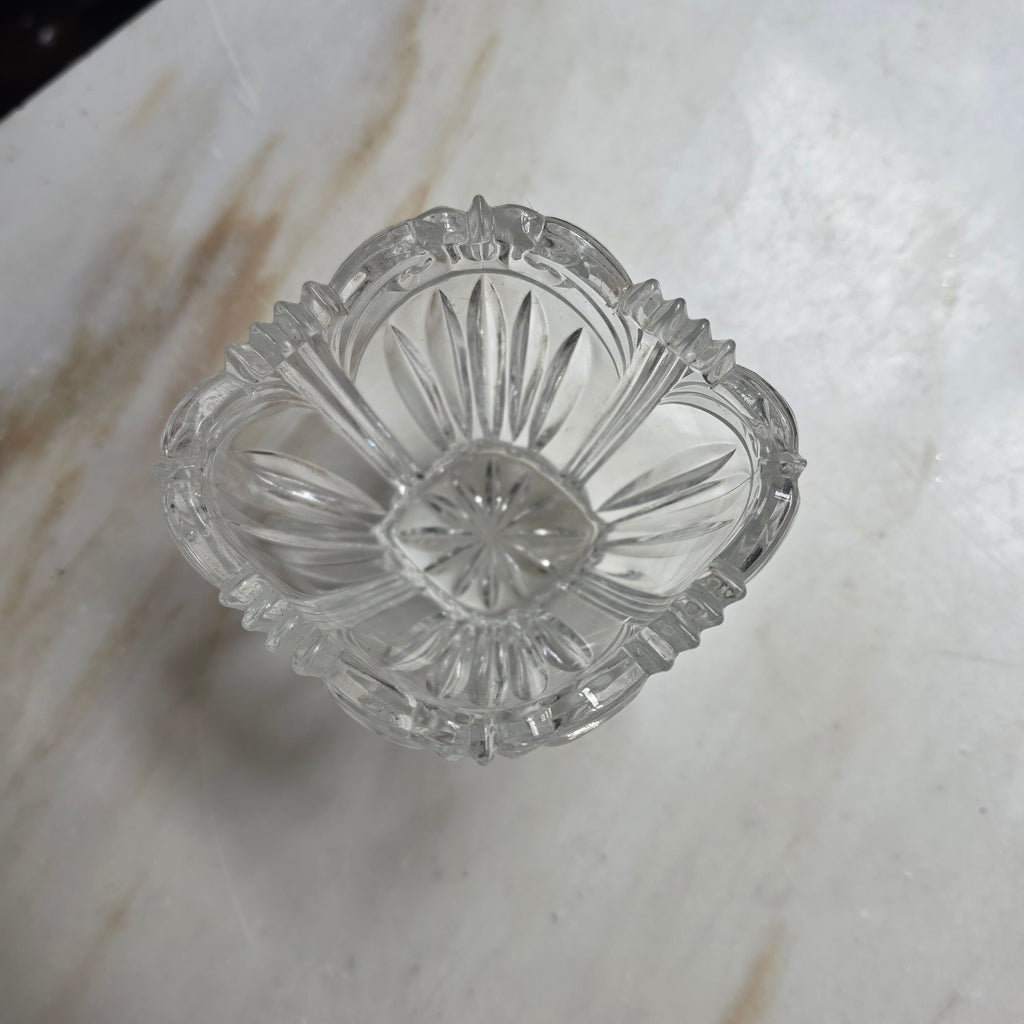 Elegantes Vintage-Kristallglas Schälchen – Vielseitiges Deko-Highlight