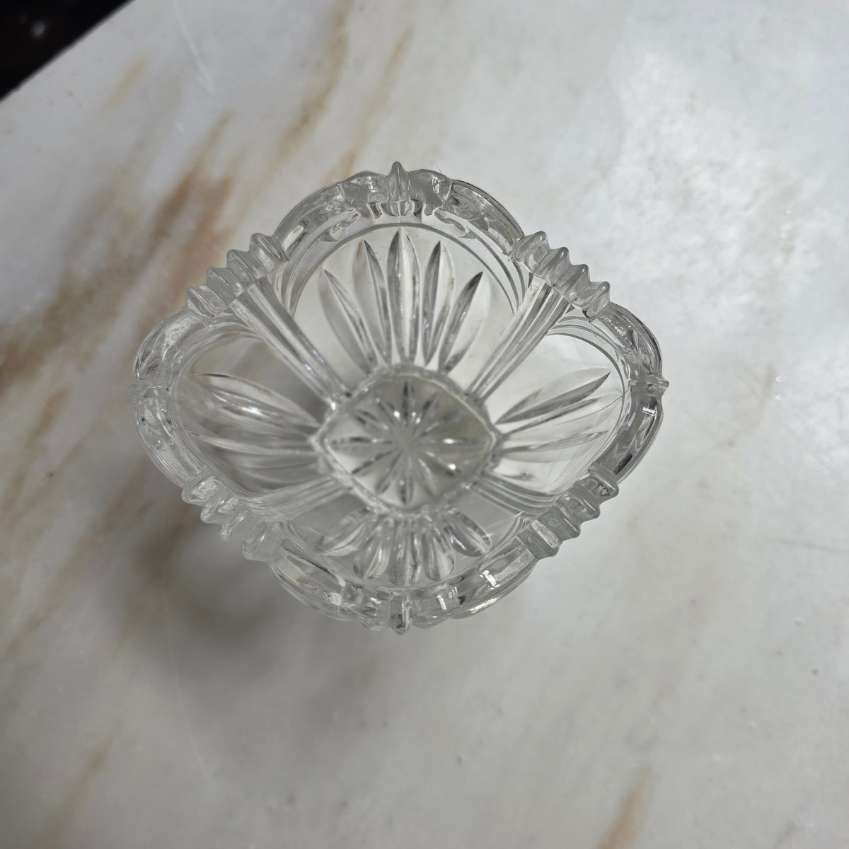 Elegantes Vintage-Kristallglas Schälchen – Vielseitiges Deko-Highlight