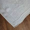 Antike Jugendstil Stoffservietten Serviette mit Initialen J.G (gelbe Flecken)