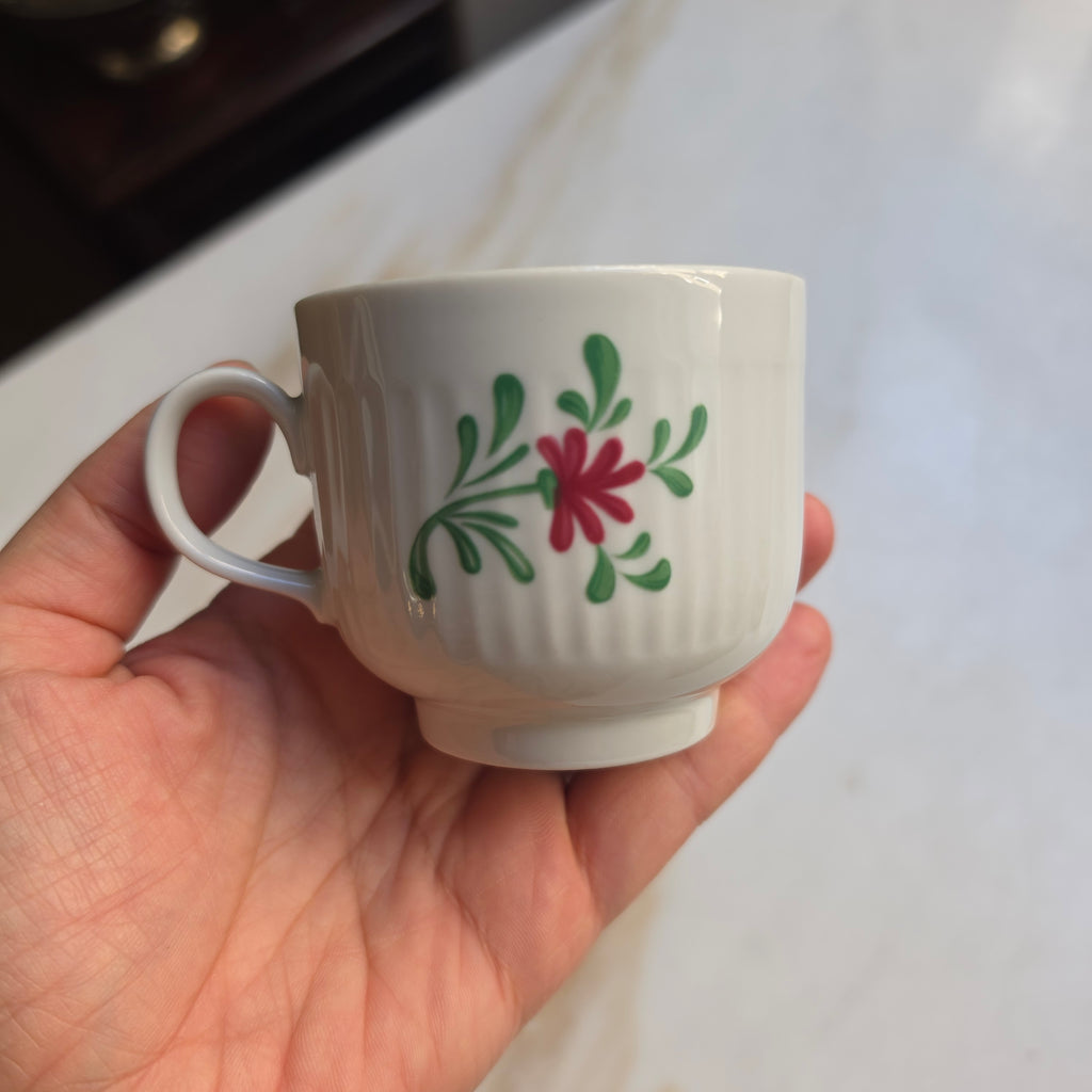 August Warnecke AW Ostfriesland Tasse Kaffee Tee Porzellan Rose