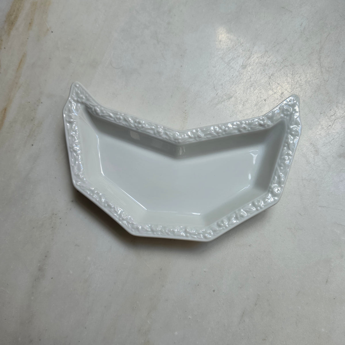 Rosenthal „Maria Weiss“ – Halbmondschale / Beilagenschale (Porzellan)