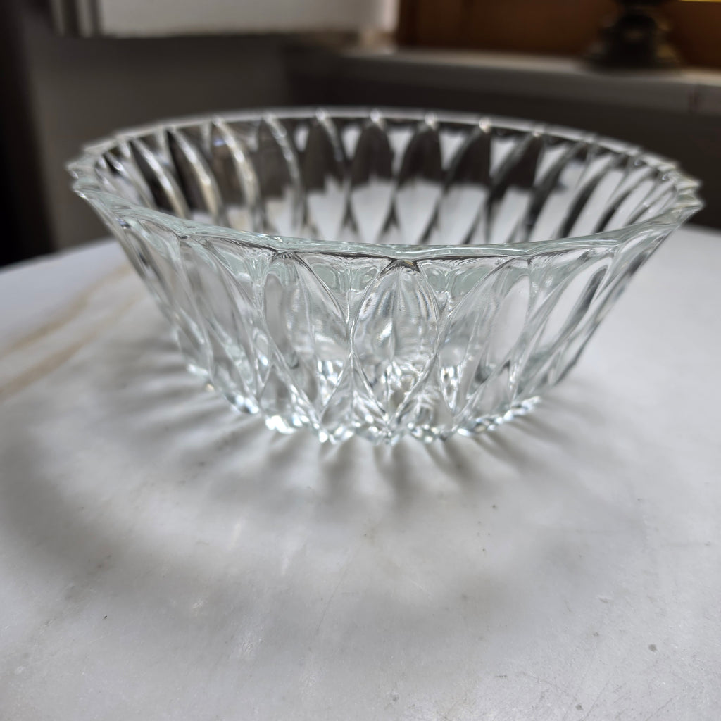 Eleganter Bleikristall-Schale mit Sternschliff – Kristallglas Schüssel