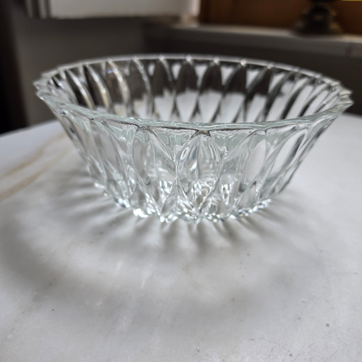 Eleganter Bleikristall-Schale mit Sternschliff – Kristallglas Schüssel