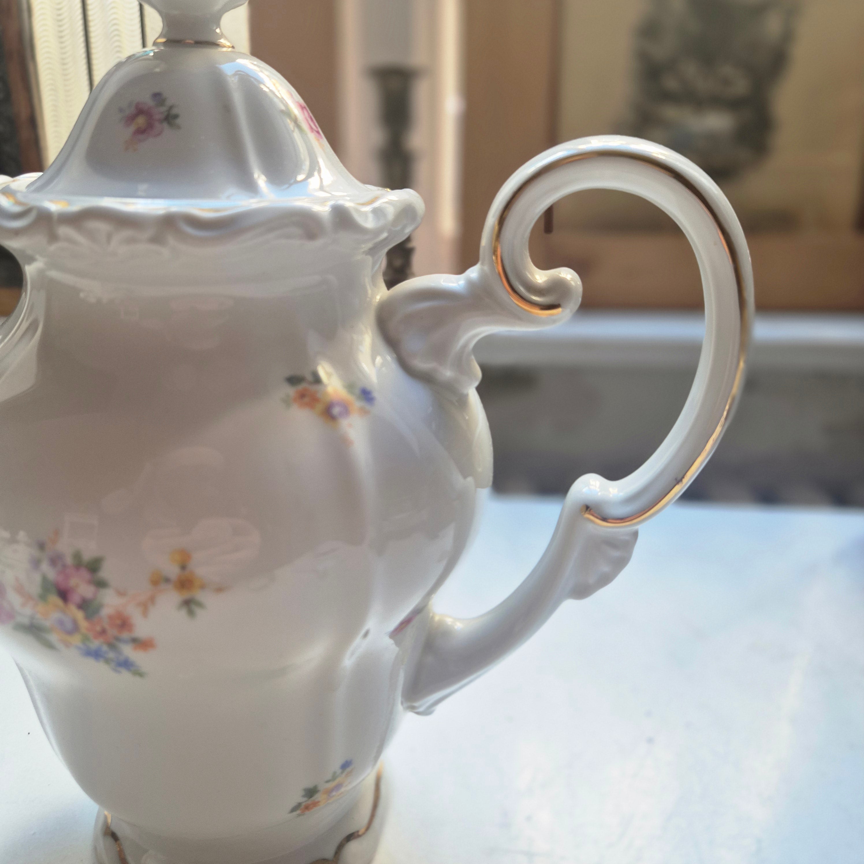 3- Teiliges Weimar Porzellan Kaffee oder Teegedeck