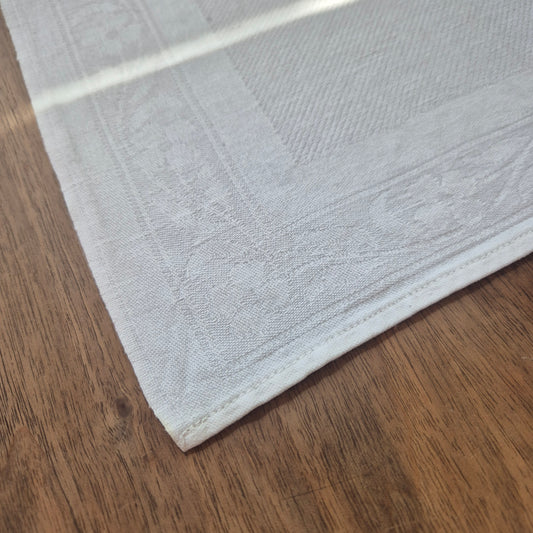 Altes Küchenhandtuch weiß Leinen Baumwolle 49x90cm