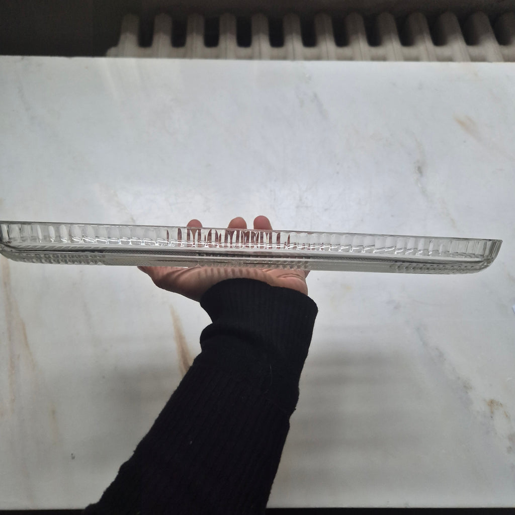 Vintage Glas Kuchenplatte - Servierplatte