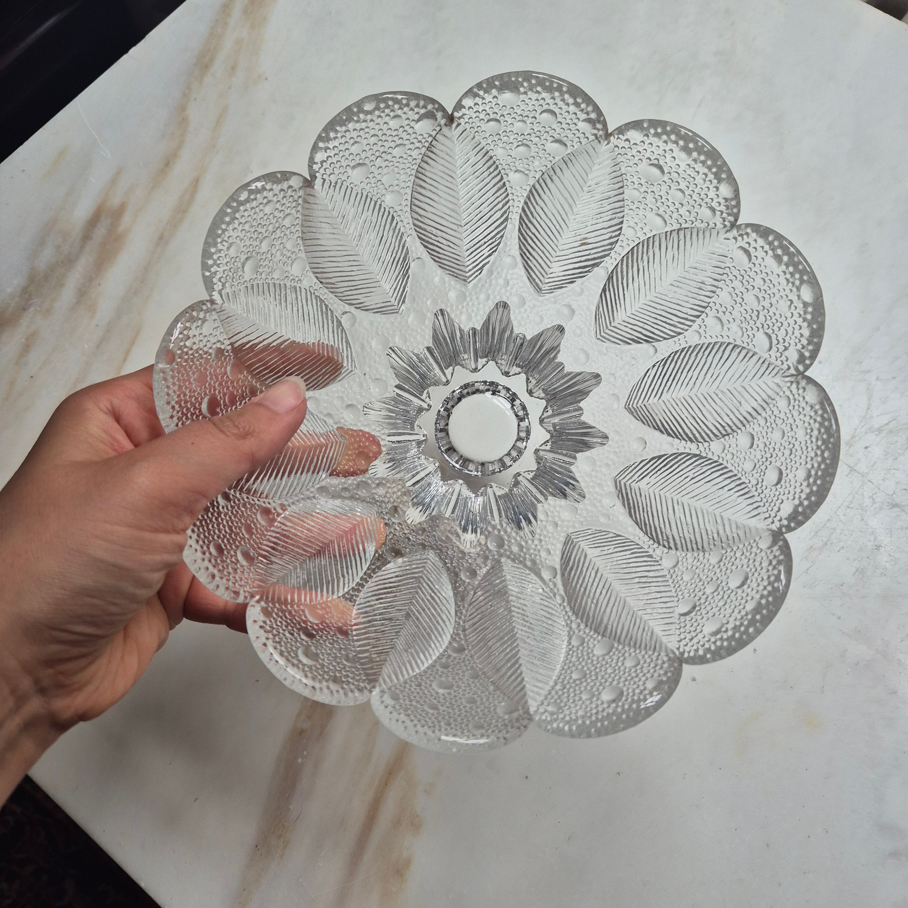 Vintage Lausitzer Glasschale - Medea Kristallschale