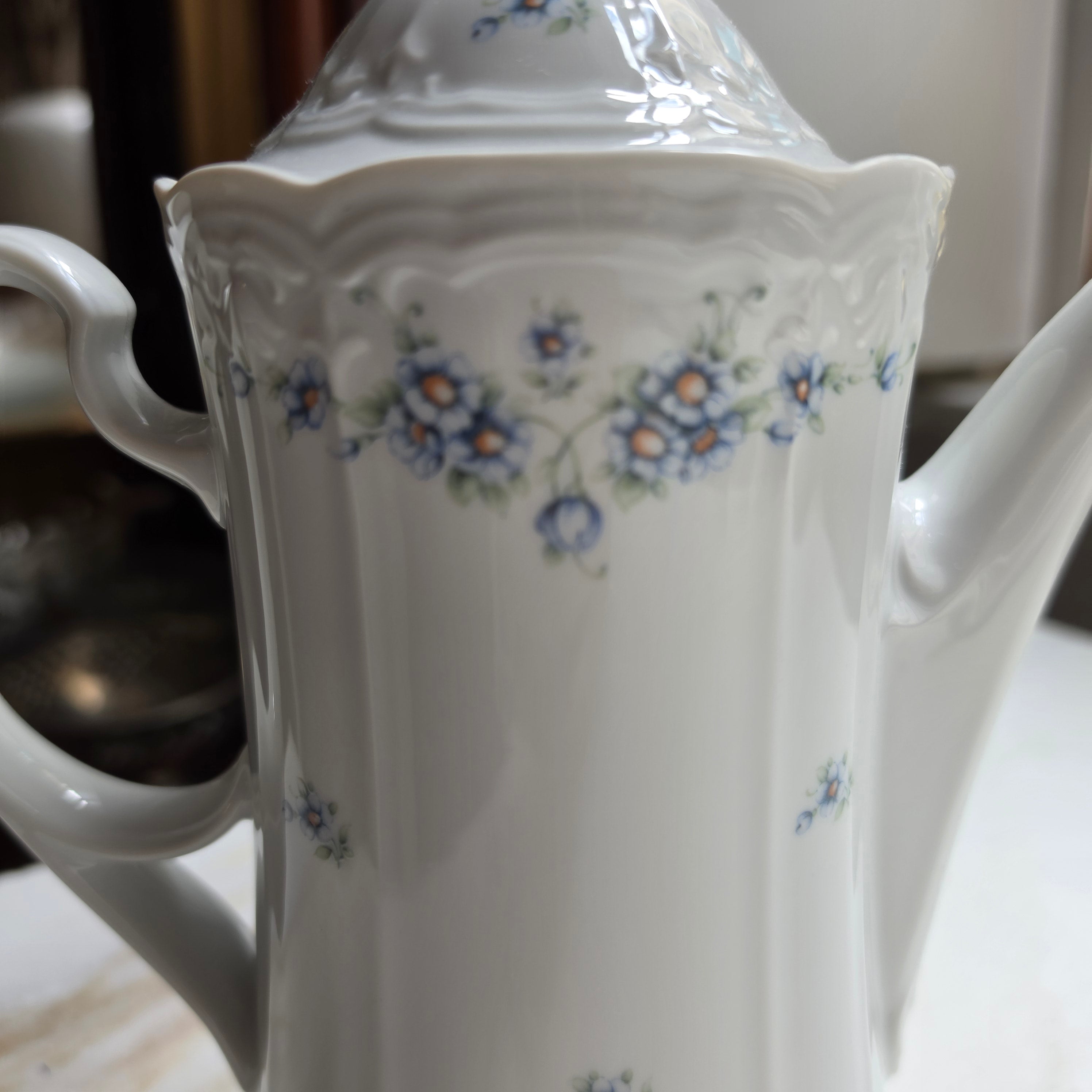 Seltmann Weiden "Julia" - Porzellan Kaffeekanne - mit Floralmuster