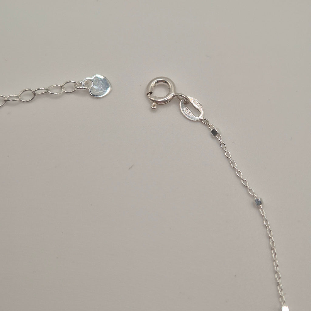 Zartes Fußkettchen Silber 925 Liebesglück