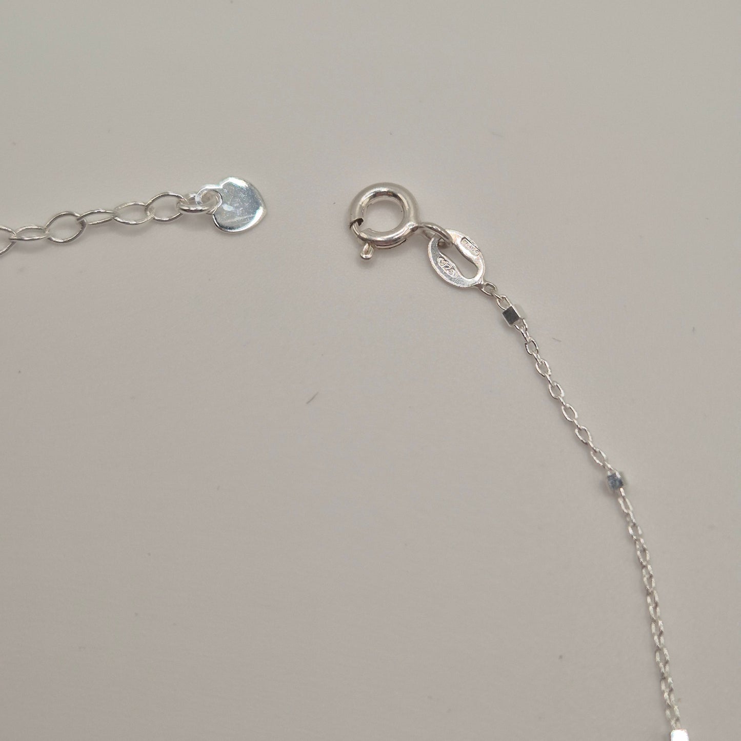 Zartes Fußkettchen Silber 925 Liebesglück