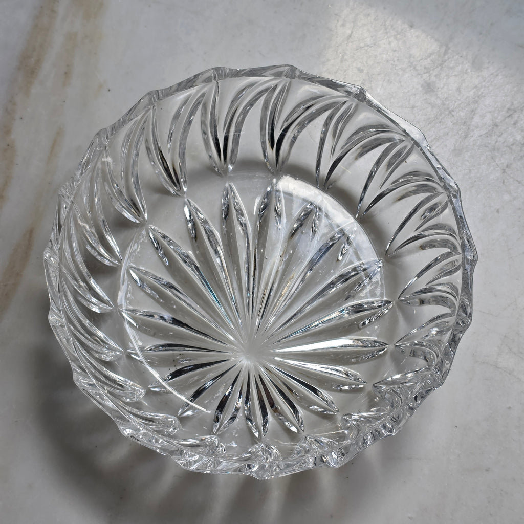 Eleganter Bleikristall-Schale mit Sternschliff – Kristallglas Schüssel