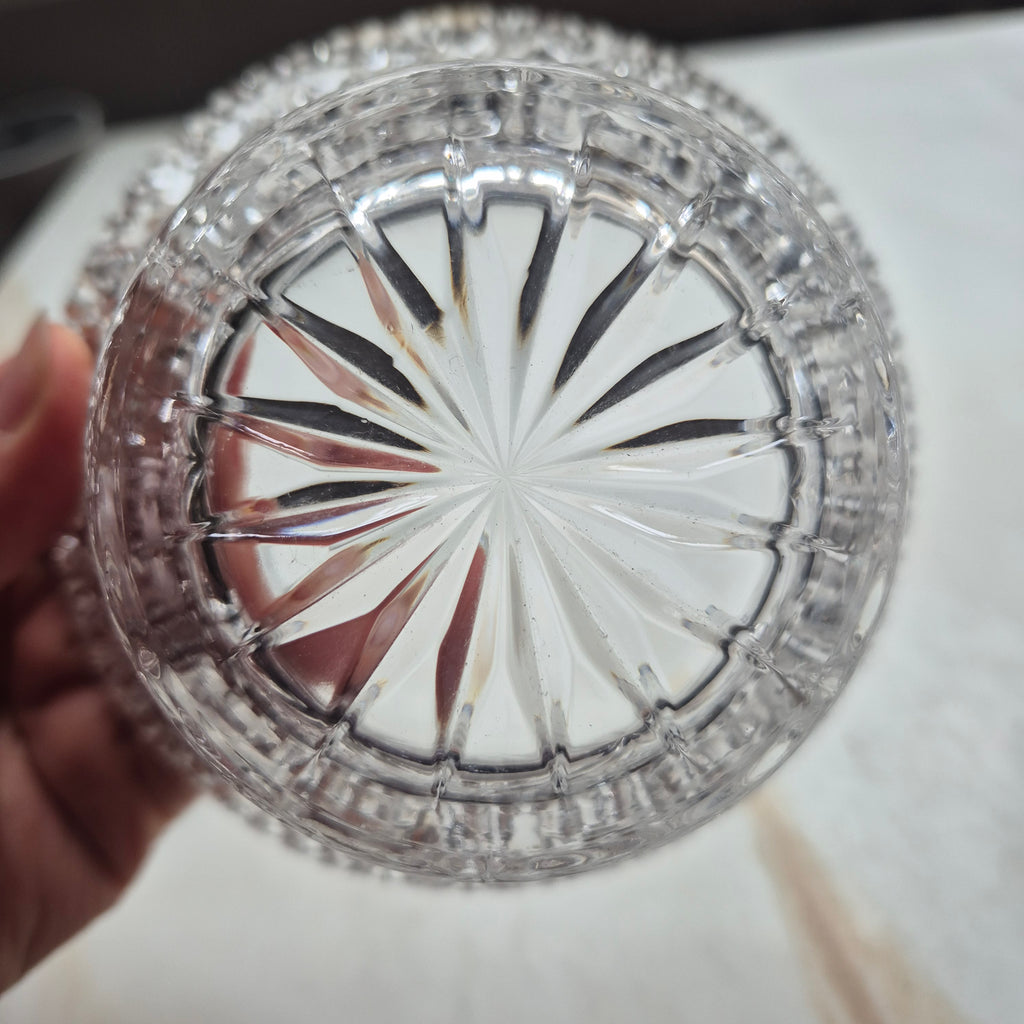Vintage Bonboniere Schale aus Bleikristall mit Deckel - von Nachtmann