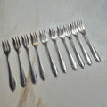 10x Vintage Chippendales Gabeln - Kuchengabeln - 90er Auflage