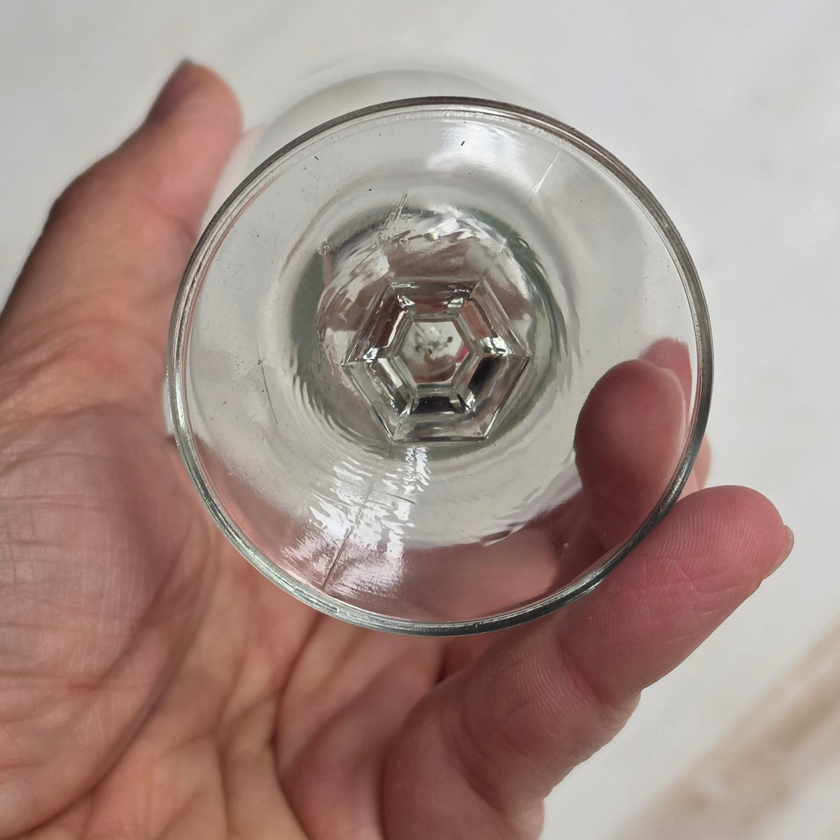 5x Vintage Sektgläser - Aperitifgläser mit Spielkarten-Motiv & Goldrand