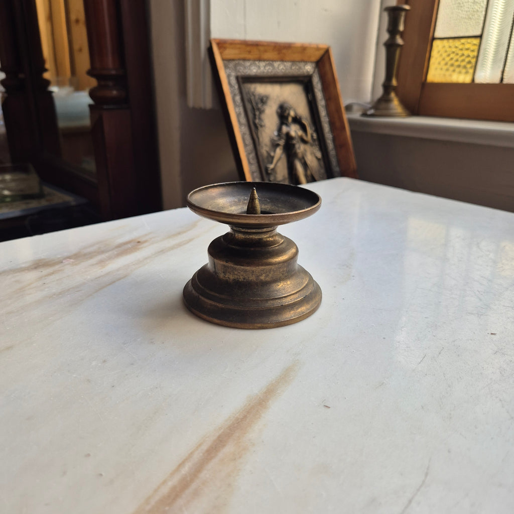 Kerzenständer in Messing Stil - Stumpenkerzen - Vintage