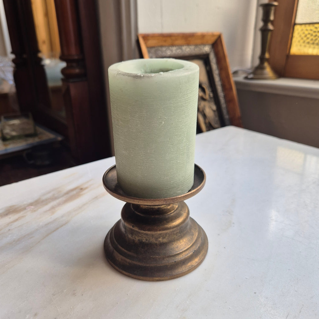 Kerzenständer in Messing Stil - Stumpenkerzen - Vintage