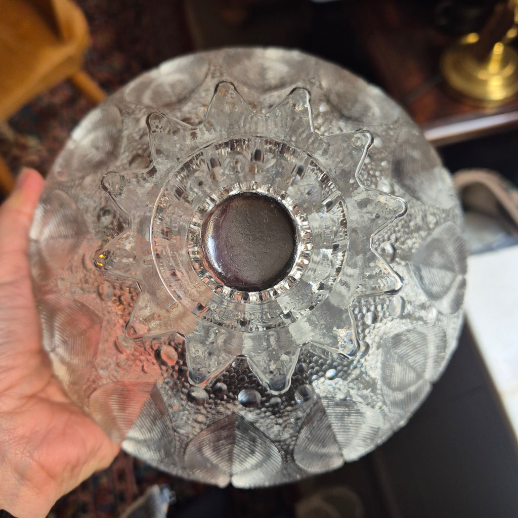 Vintage Lausitzer Glas Schale Medea Kristallschale