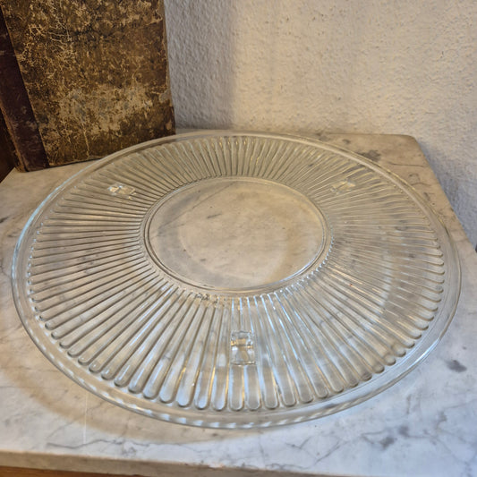 Vintage Glas Kuchenplatte/Tortenplatte 70er/80er Jahre