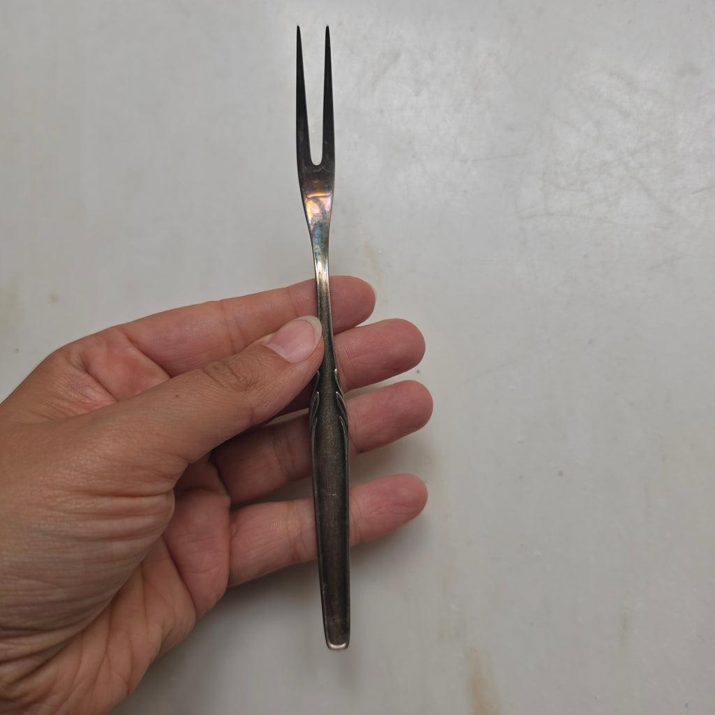 Vintage WMF Aufschnittgabel 90er Versilbert – kleine Serviergabel