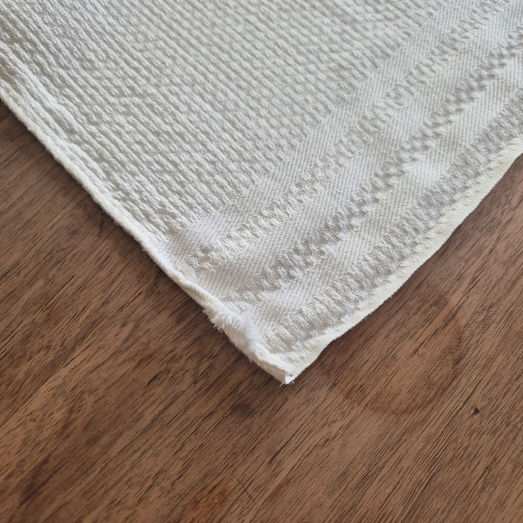 Antikes Küchen-&Geschirrtuch weiß Baumwolle Leinen 50x90cm