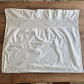 Antiker Kopfkissenbezug Paradekissen 67x82cm Baumwolle 1x Knopf fehlt
