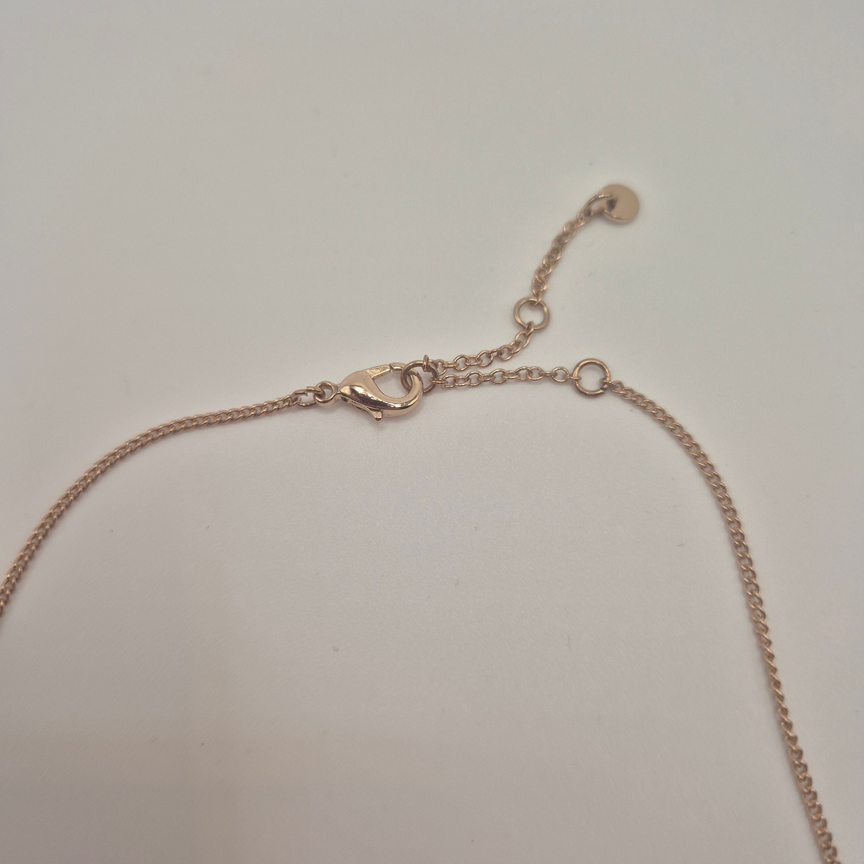 Elegante Gliederkette mit Perlen-Akzenten (Gold-Optik)