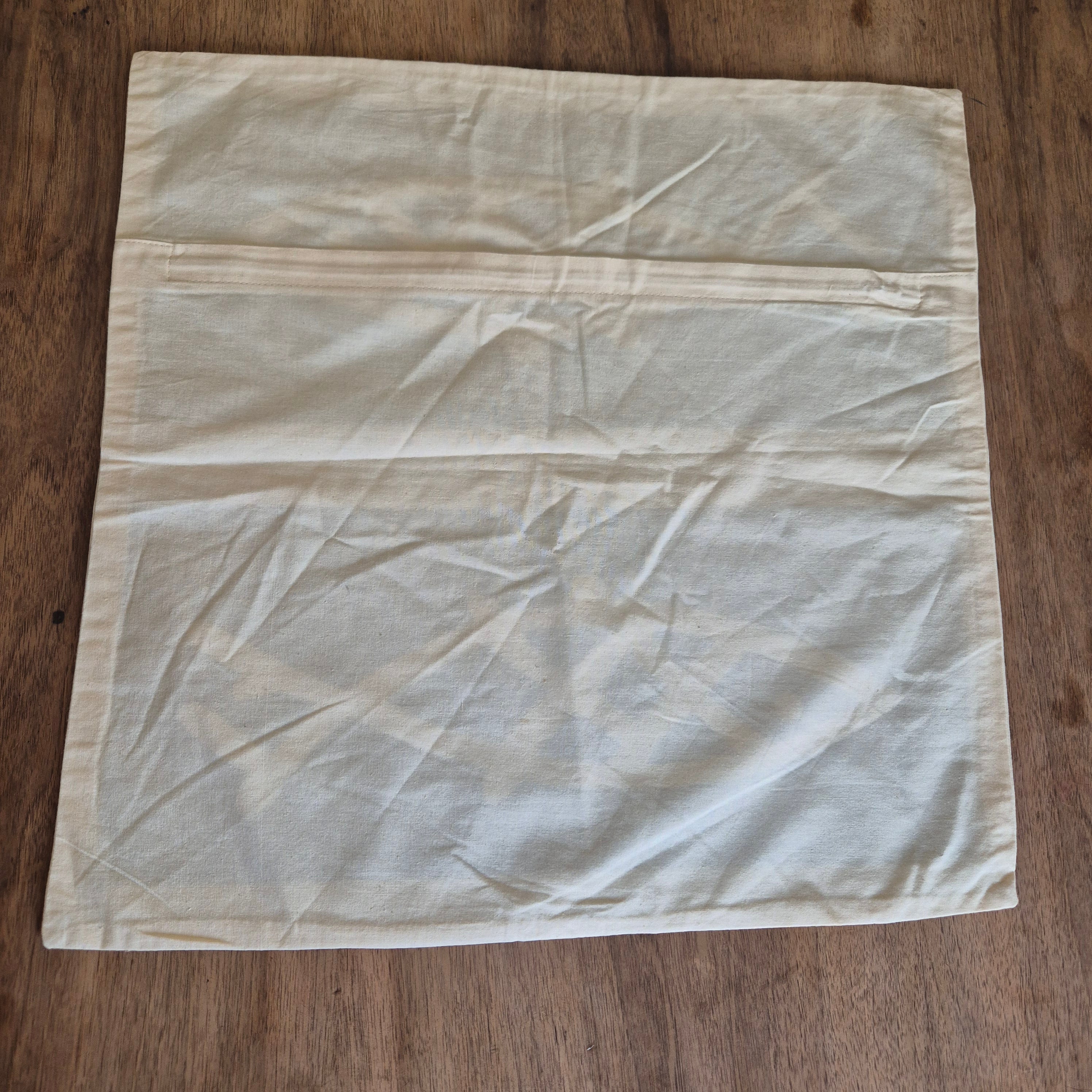 Vintage Kissenbezug Maritiem Fischmotiv Baumwolle 50x50cm