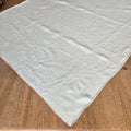 Antike Jugendstil Serviette Leinen Baumwolle Monogramm weiß 74x 79cm Monogram H.B.