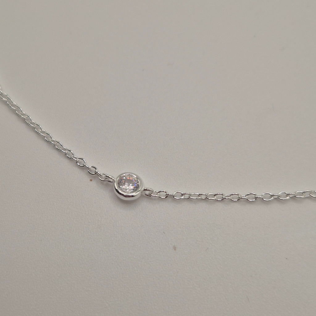 Zartes Fußkettchen Silber 925 Sterne