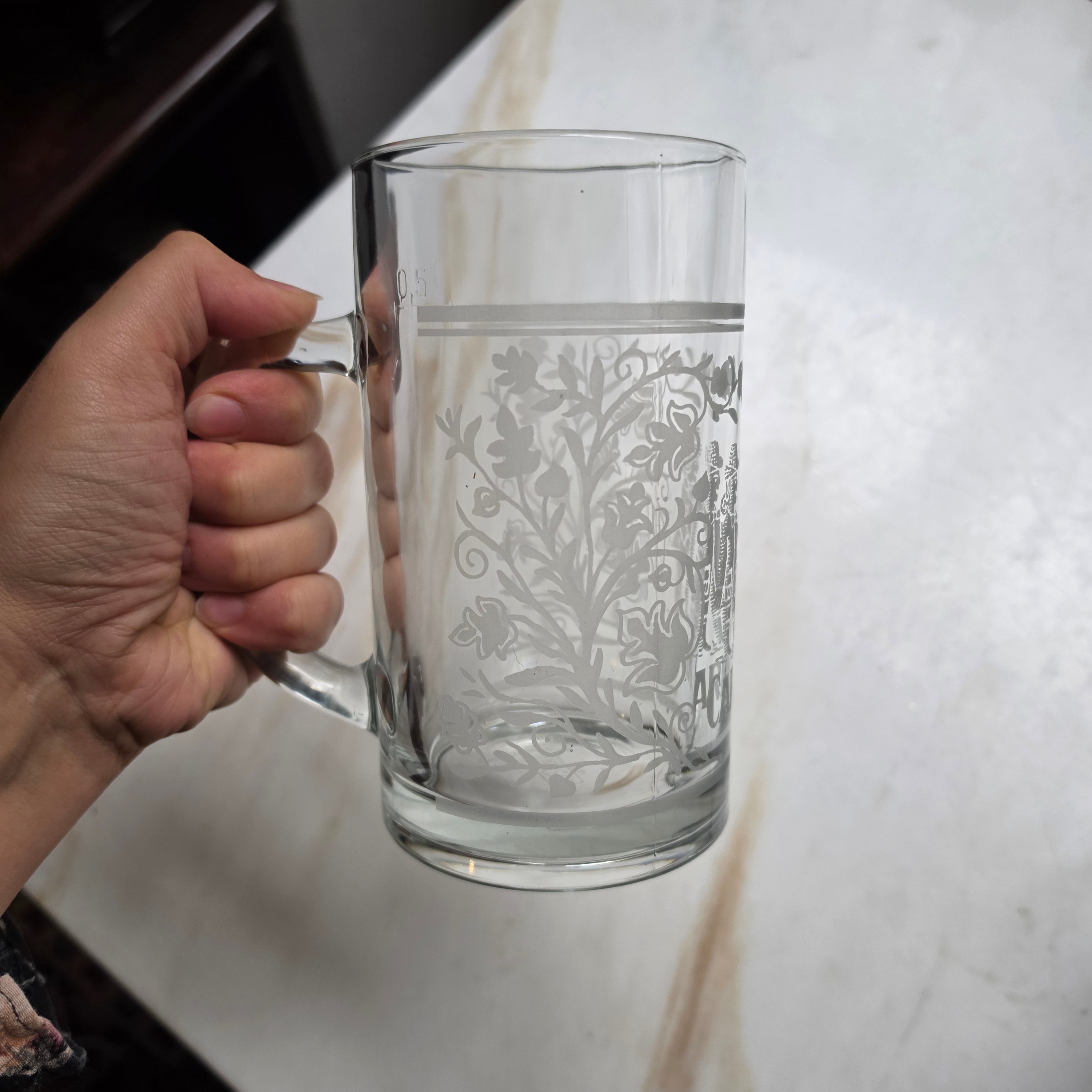 Vintage Cardinal Bierkrug 0,5 l – Klassisches Schweizer Bierglas mit Gravur