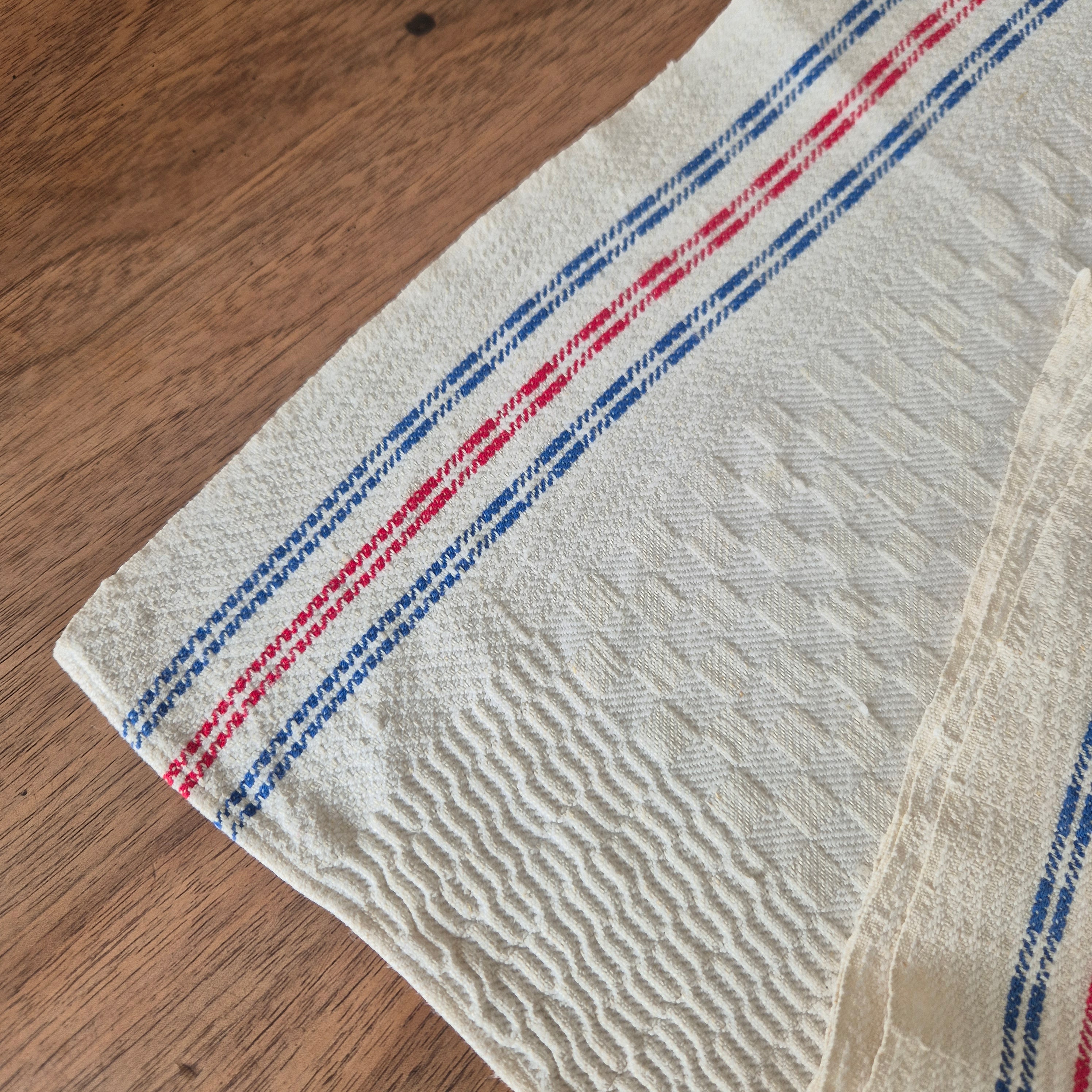 2x Antike Leinen Küchen-& Geschirrtücher Monogramm E.S. 45x90cm