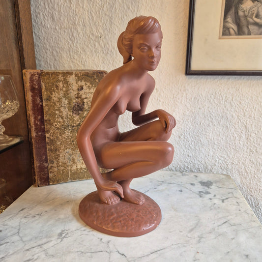 Vintage Aktfigur Keramikfigur 60er Jahre Frau Dekoration