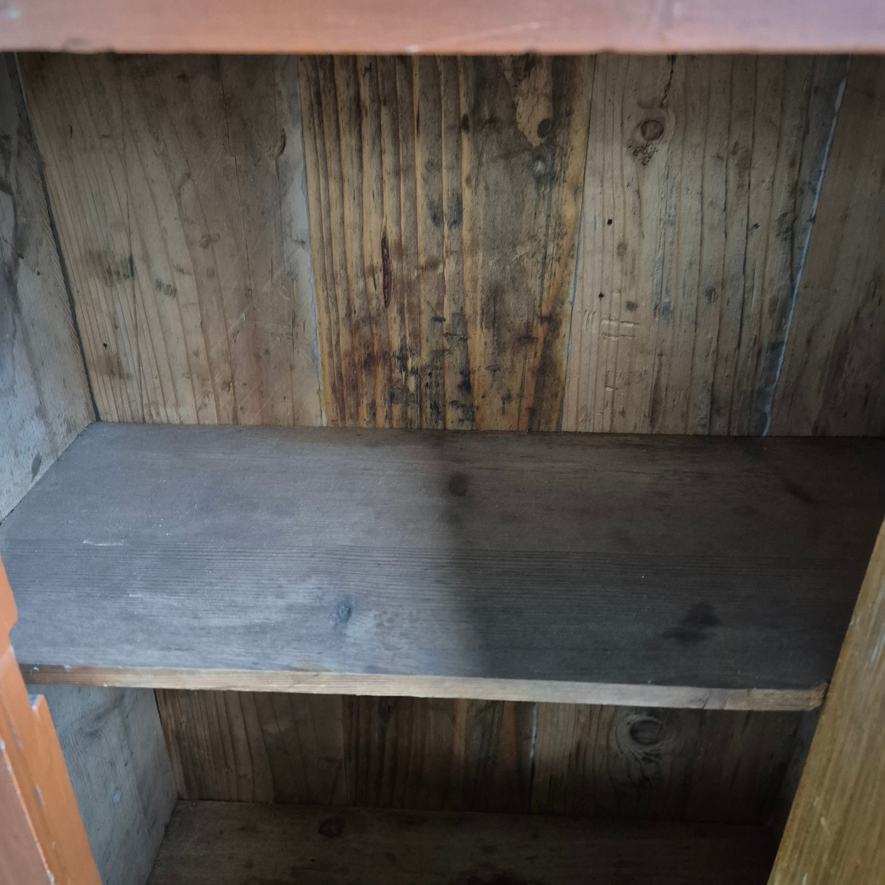 Antiker Wandschrank Bauernschrank Anno 1878 Blumen Handbemalt rustikal Landhaus