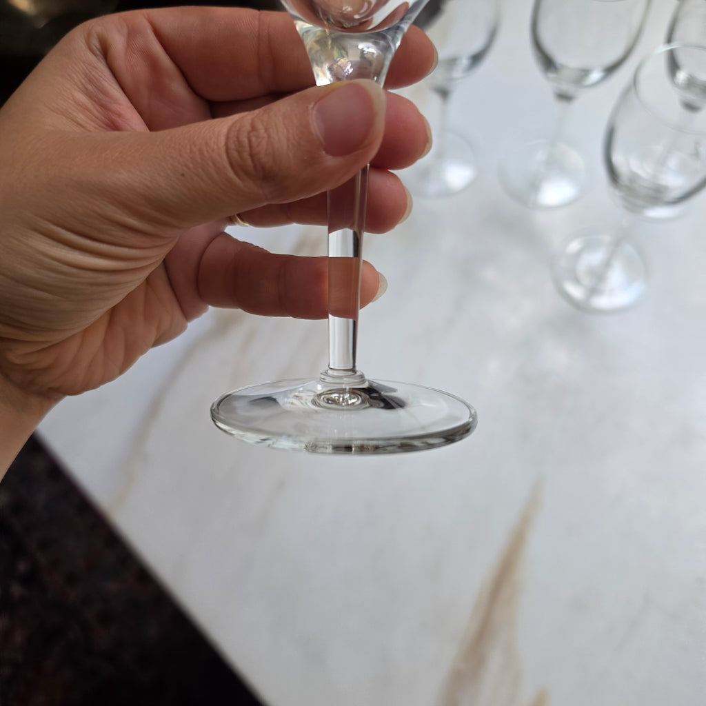 Elegantes 5-teiliges Weinglas-Set / Likörglas-Set aus Kristallglas – Zeitloses Design