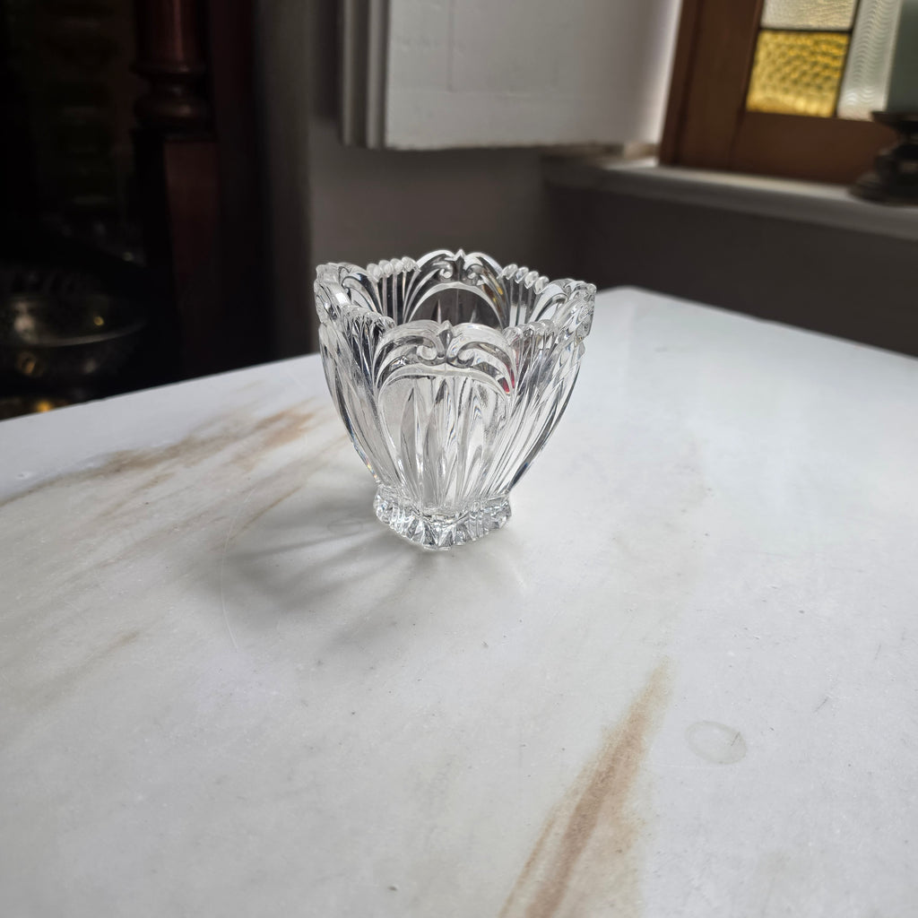 Elegantes Vintage-Kristallglas Schälchen – Vielseitiges Deko-Highlight