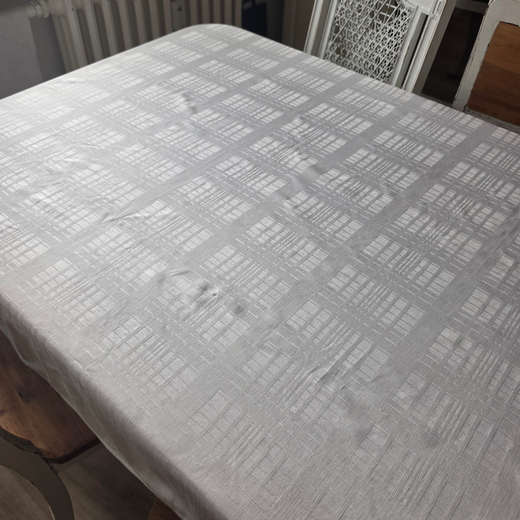 Elegante Vintage-Tischdecke mit edlem Webmuster – 100% Baumwolle - 130x170cm