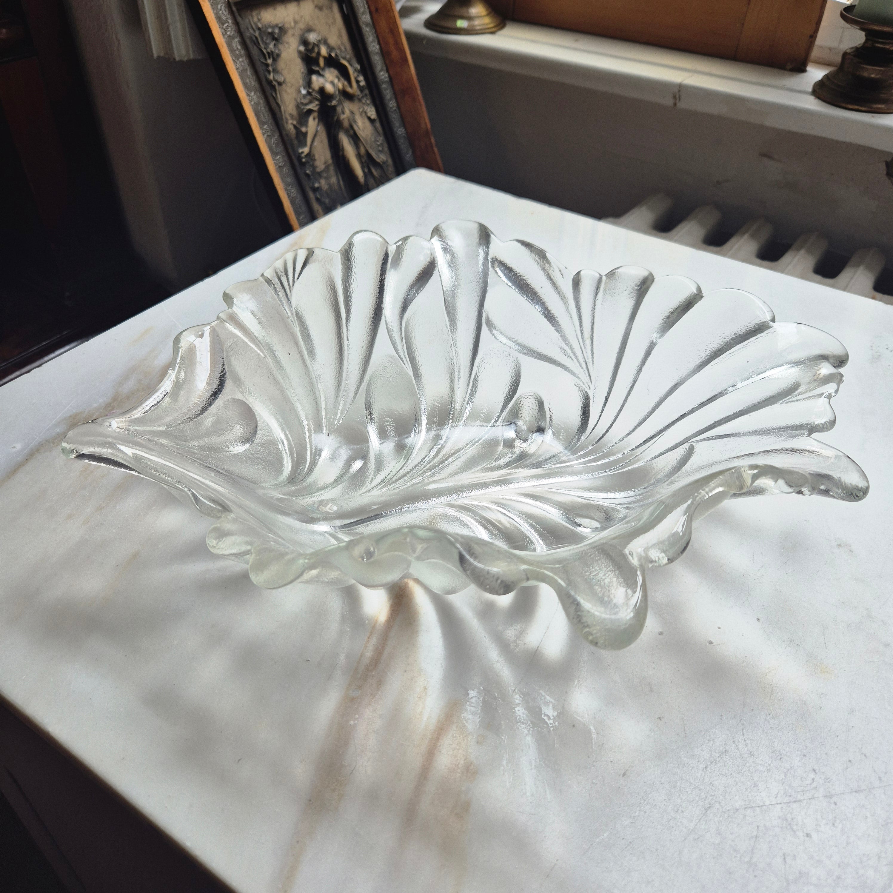 Große Glasschale - Obstschale - Vintage