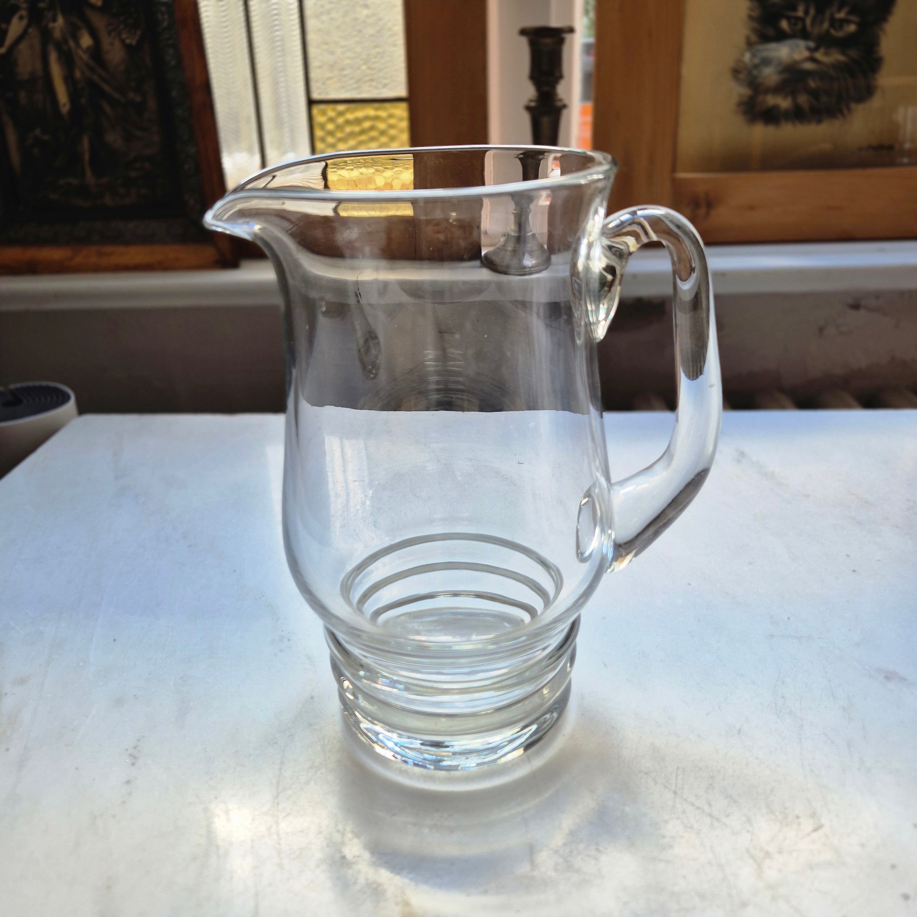 Vintage Glaskrug für Wasser oder Saft