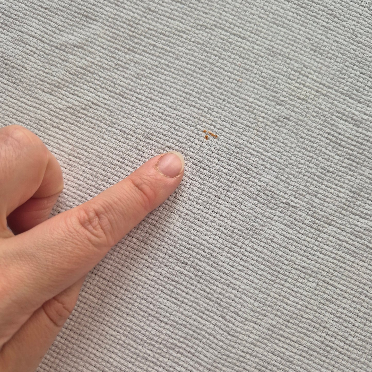 Antike bestickte Kommodenläufer oder blickdichter Vorhang Leinen/Baumwolle weiß/blau