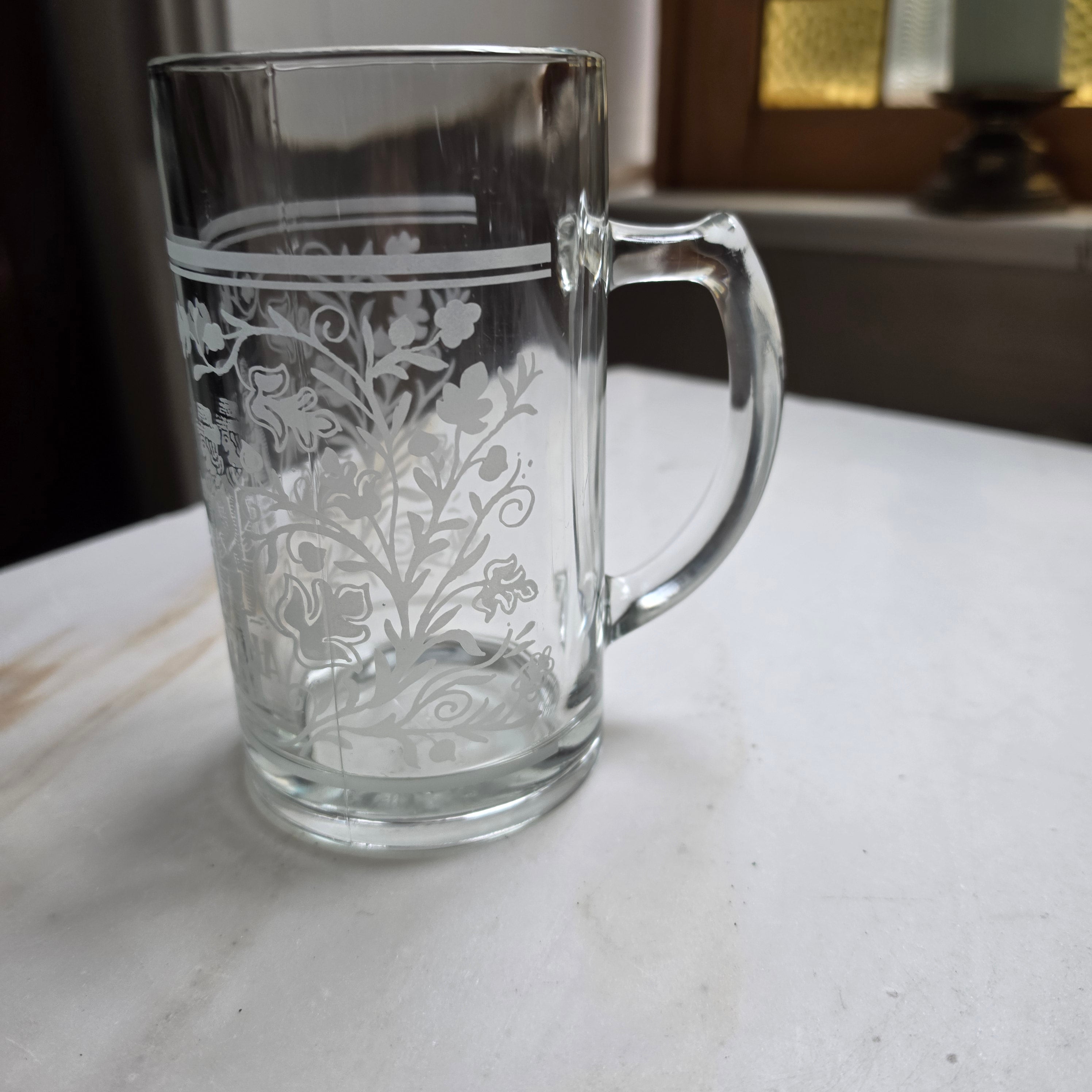 Vintage Cardinal Bierkrug 0,5 l – Klassisches Schweizer Bierglas mit Gravur