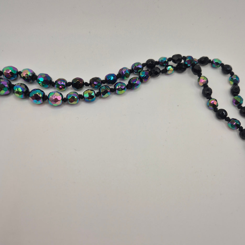 Kunstoff vintage kette bjnt schwarz