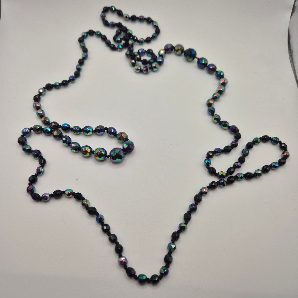 Kunstoff vintage kette bjnt schwarz