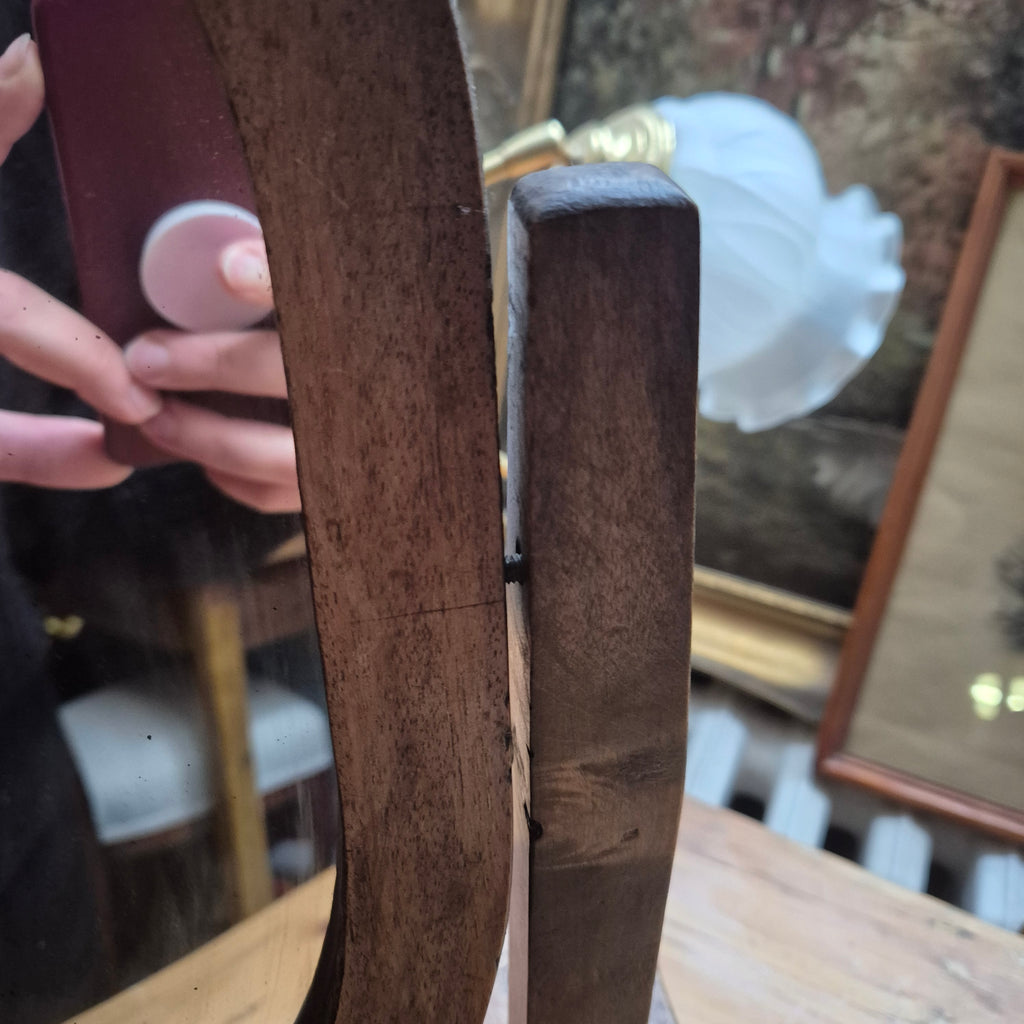 Antiker Tischspiegel Jugendstil Kosmetikspiegel mit Schublade Originalzustand Holz